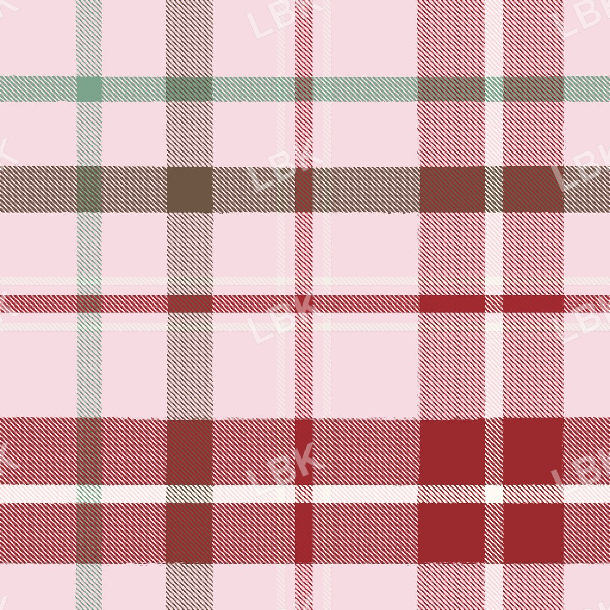 Pink cinnamon plaid