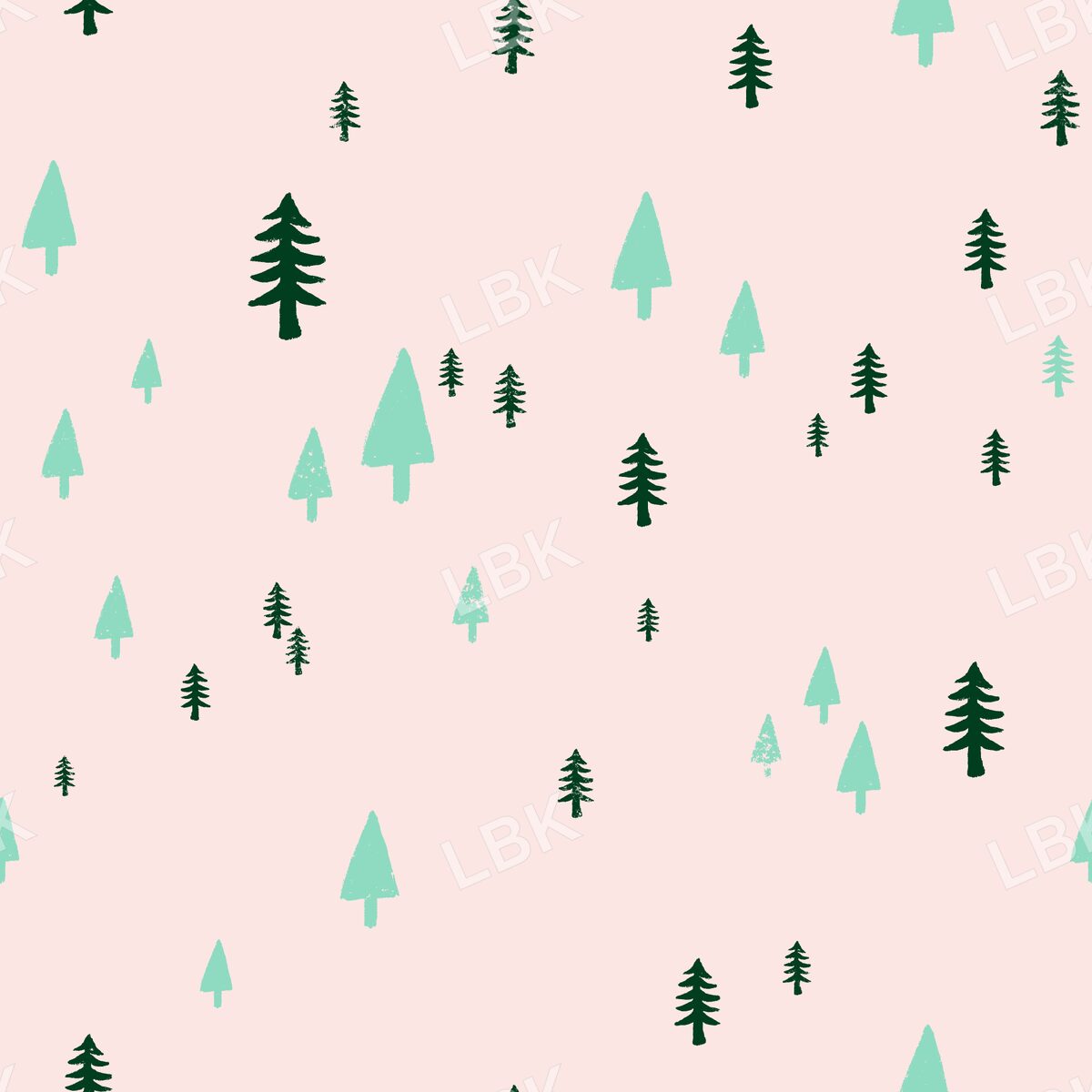 Tiny trees - powder pink
