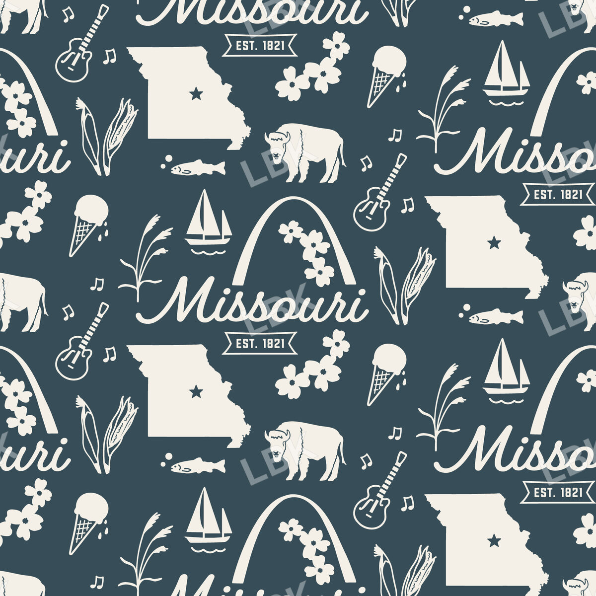 Missouri-navy blue