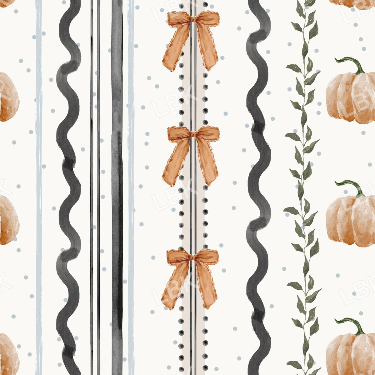 Halloween Cottage Stripes