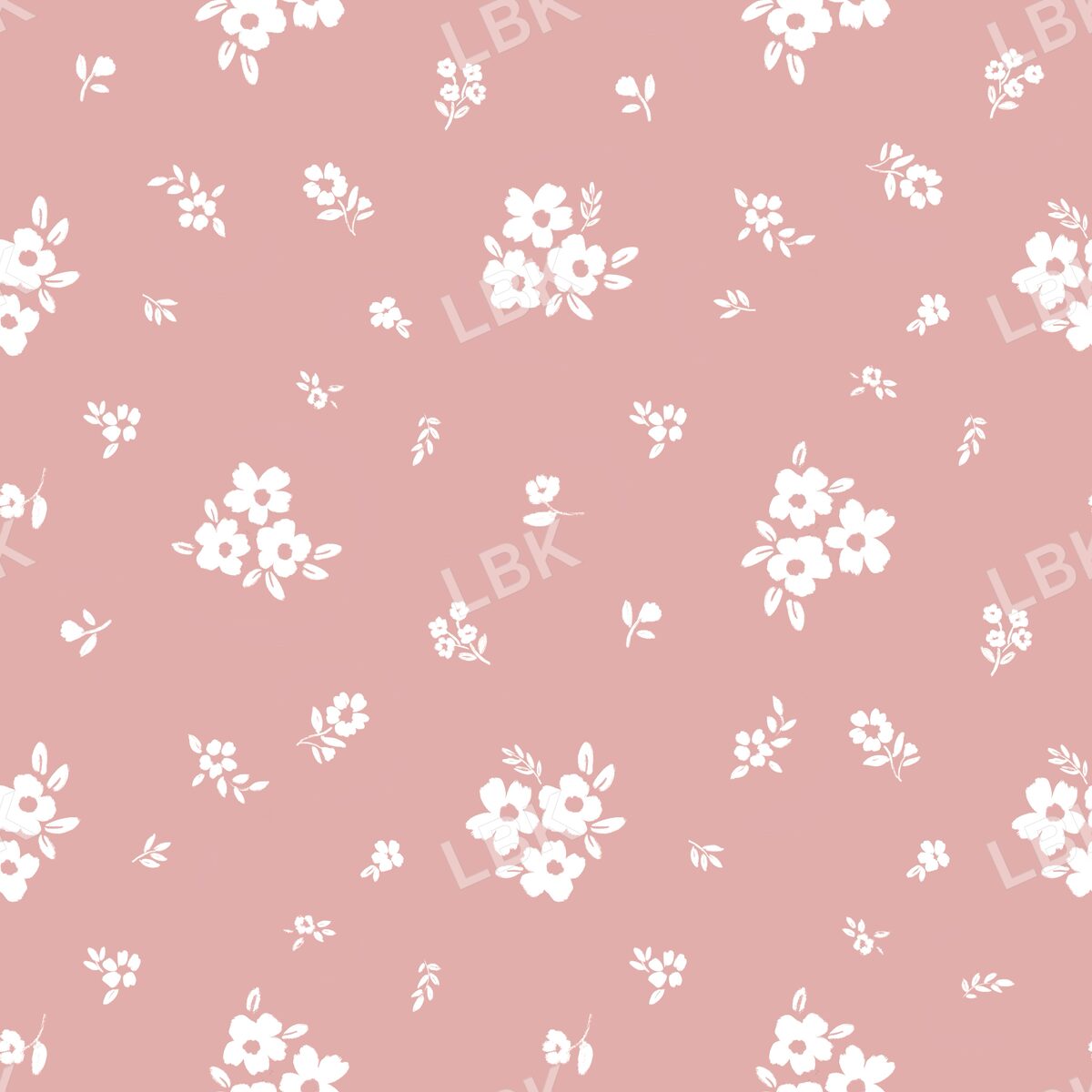 Scattered Posies - Rosy pink