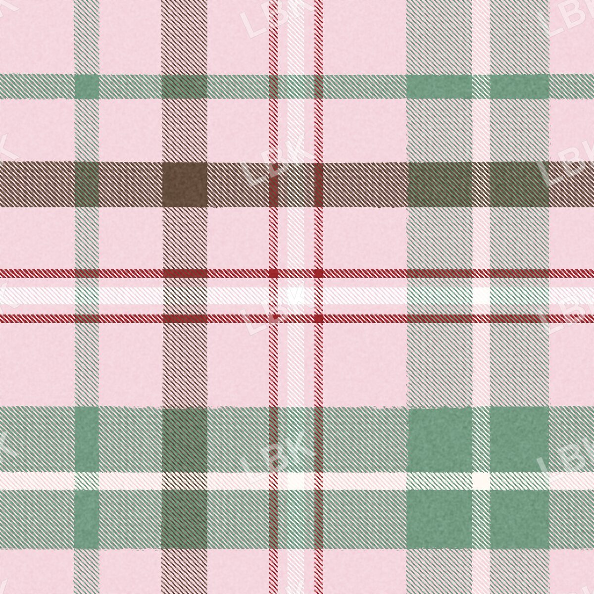 Pink green plaid