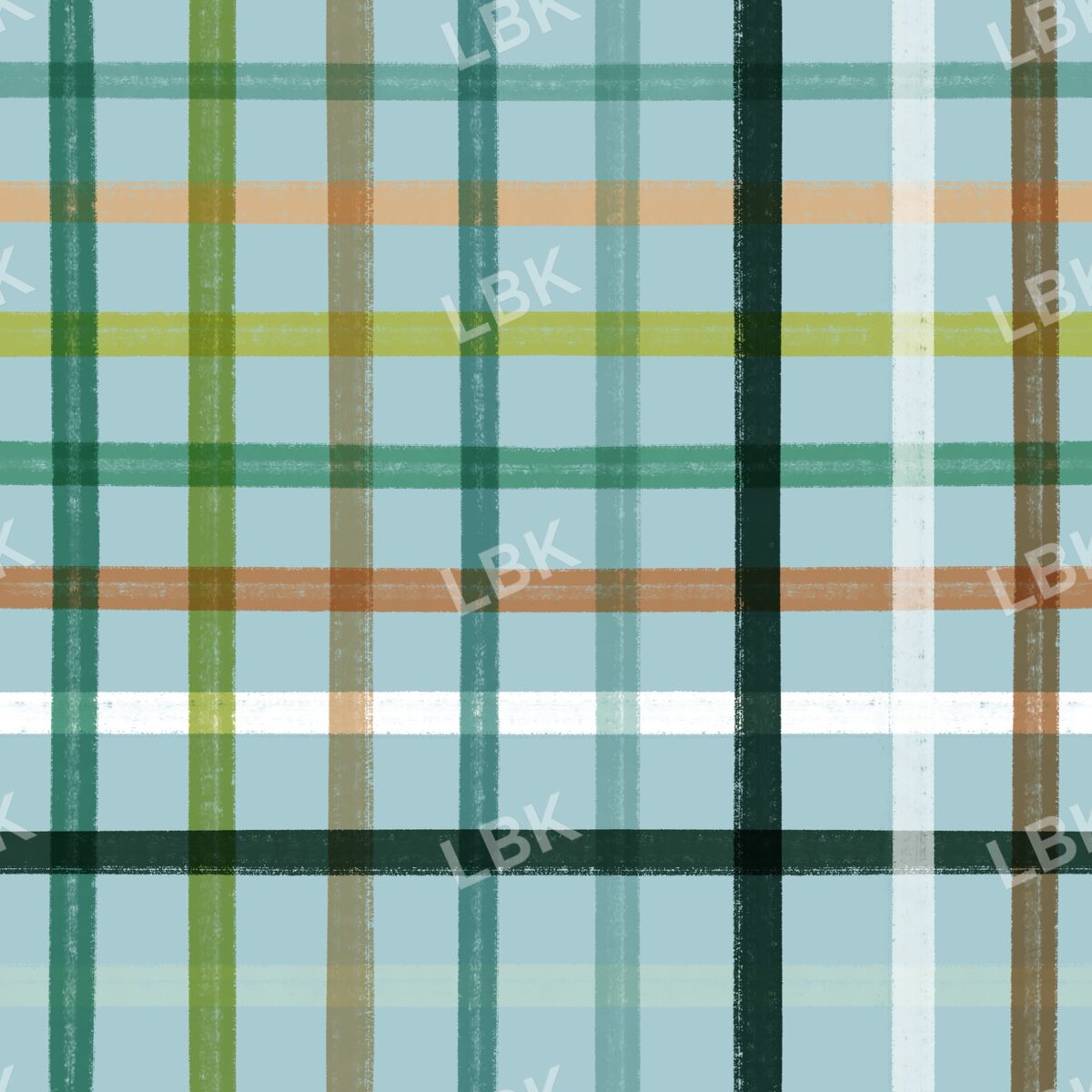 Pine woods plaid light blue