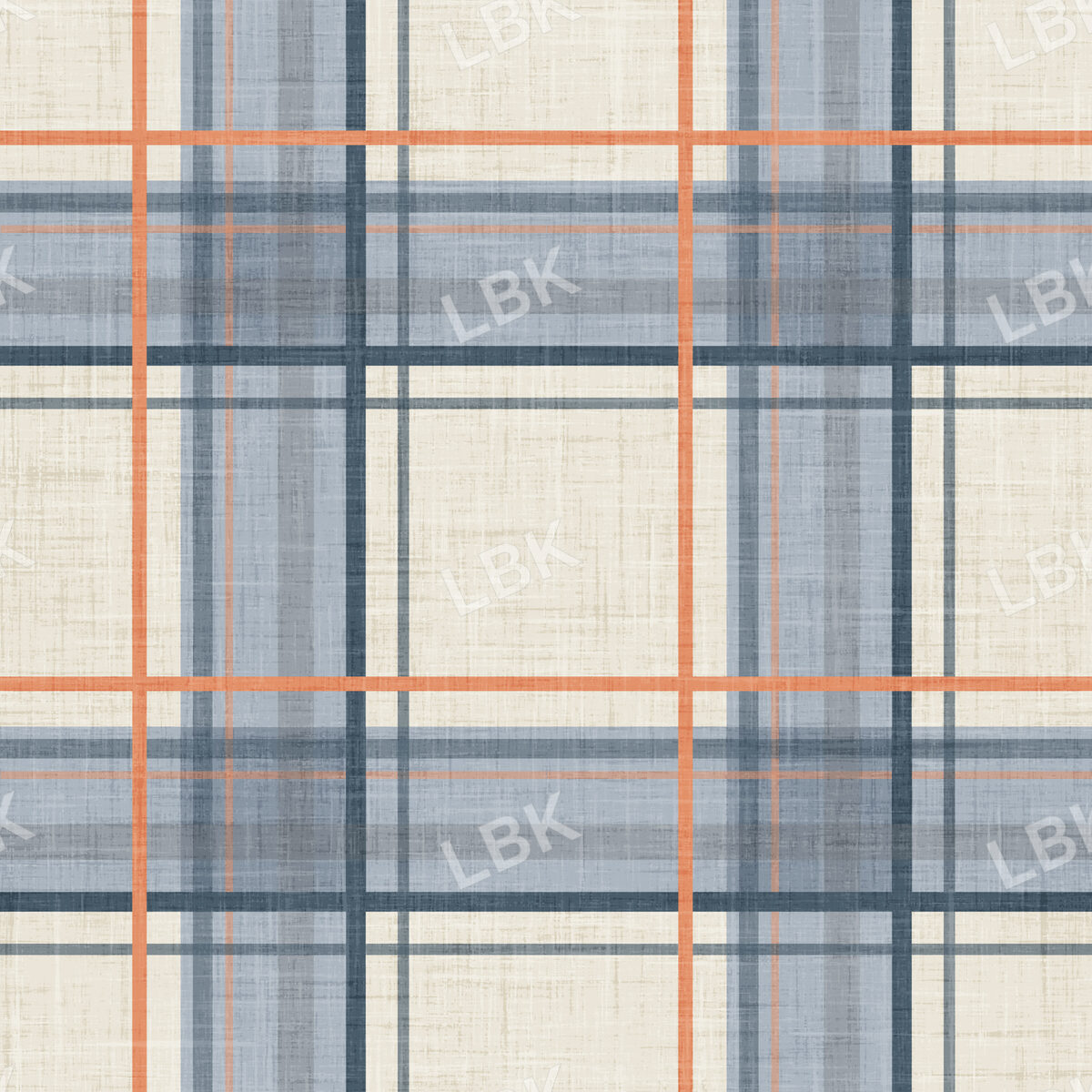 Faux Flannel Stormy Plaid