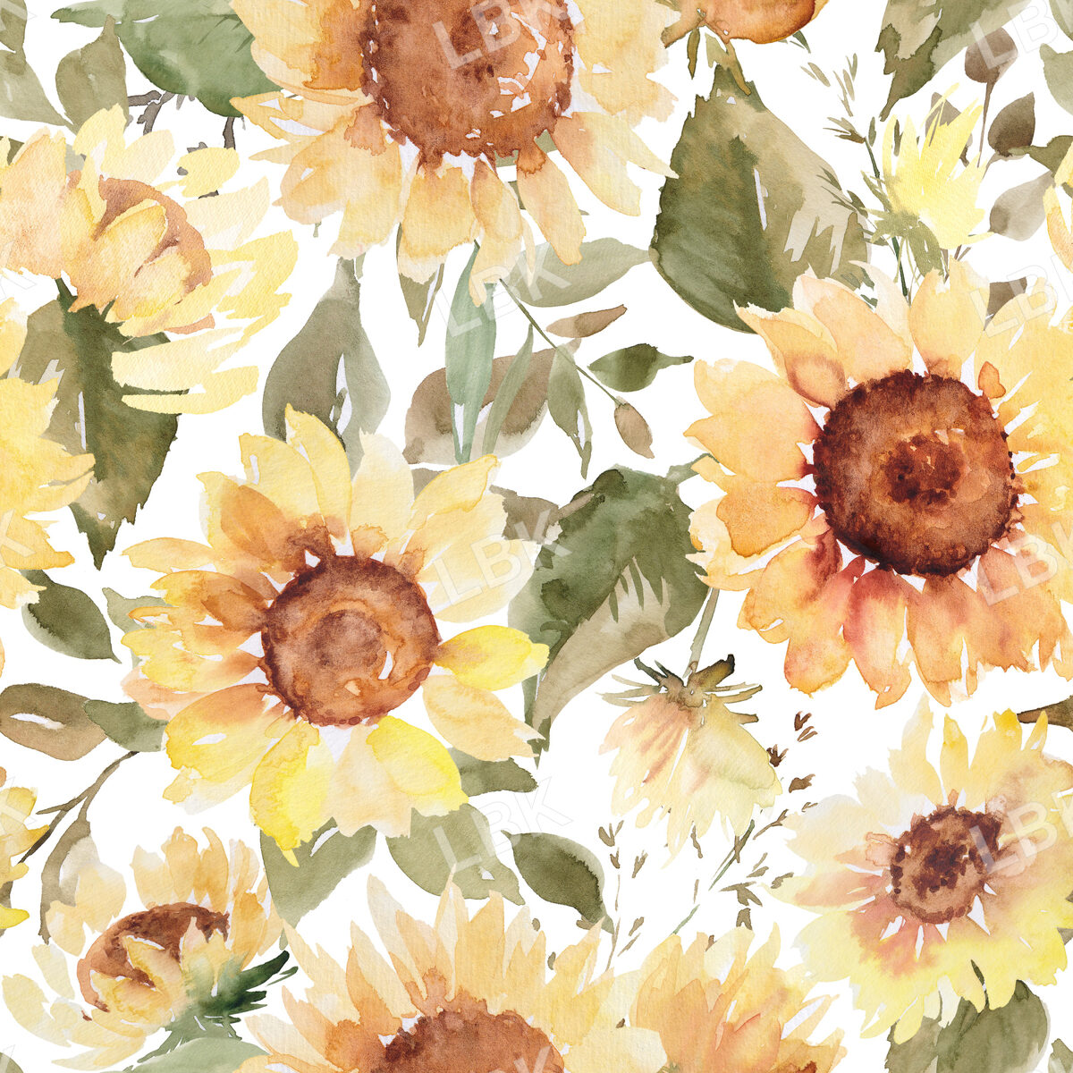 Watercolor Sunflower