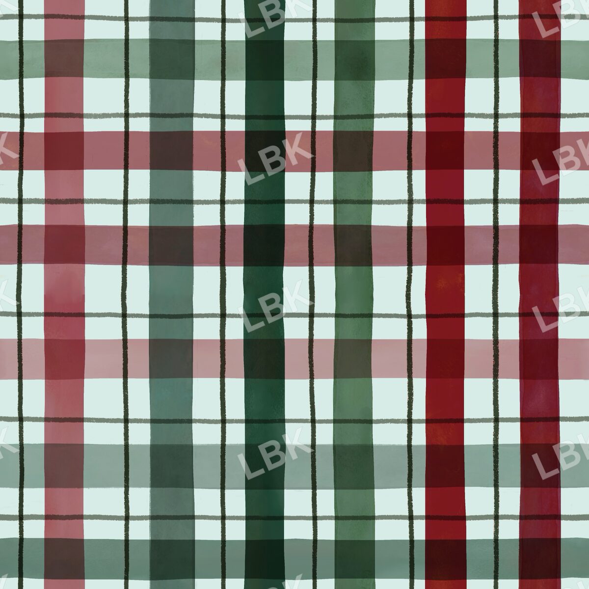 Joyous Holiday plaid mint