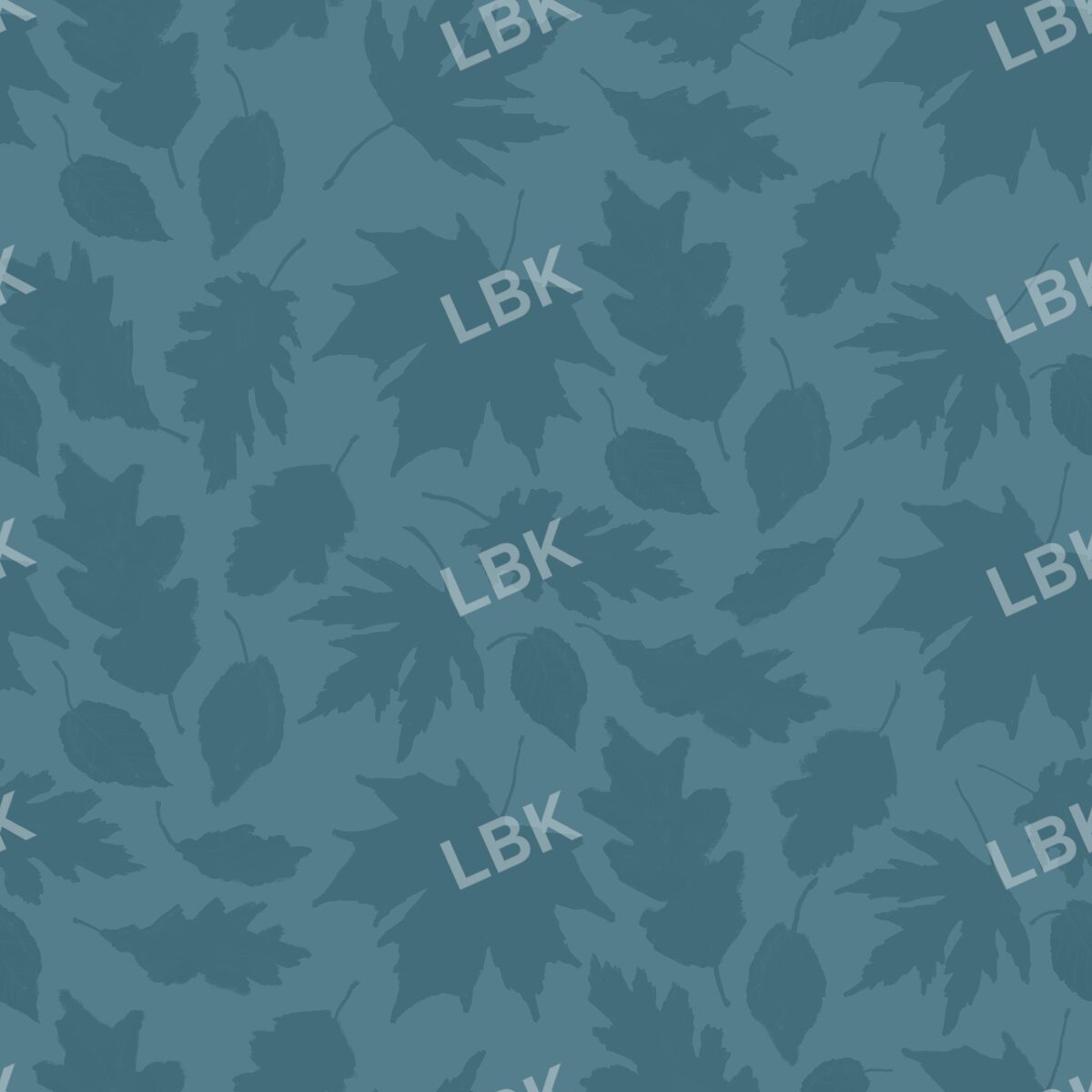 Falling leaves shadow teal