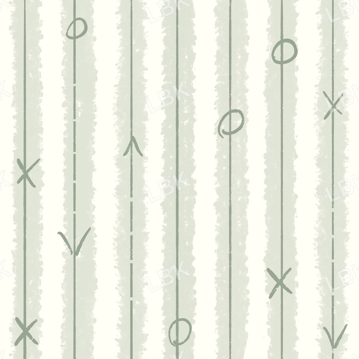 Cream sage play stripe