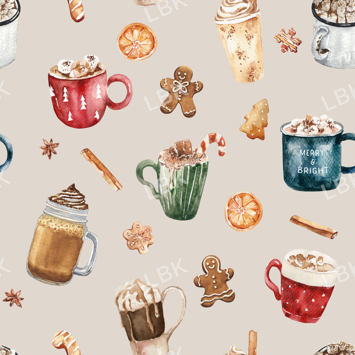 Hot Cocoa and Sweets on Wafer