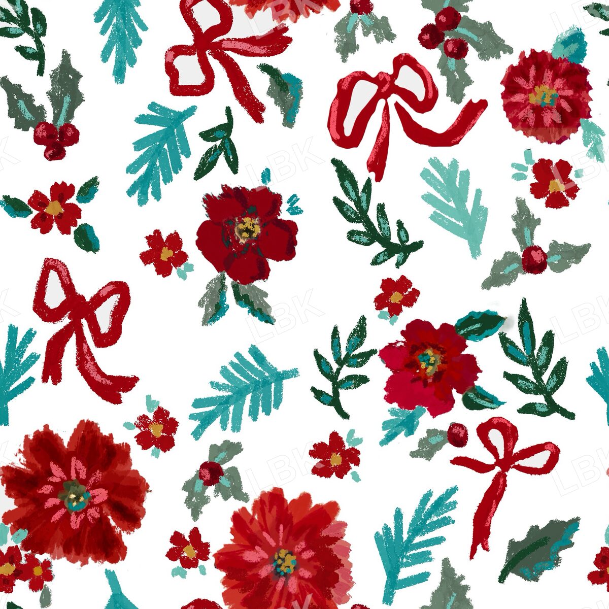 Scattered joy floral white