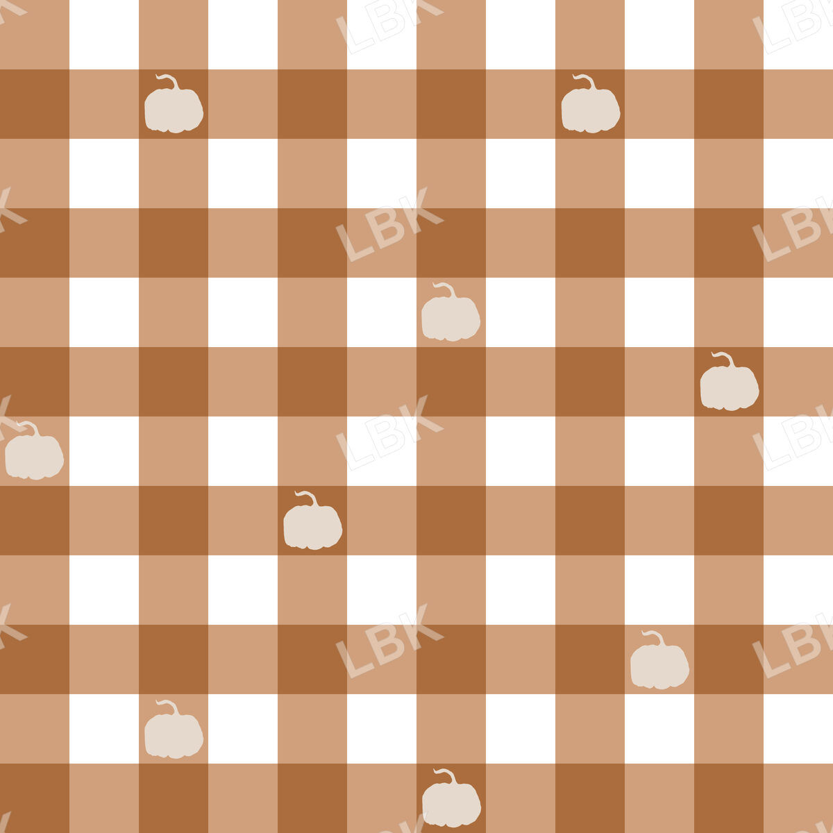 Pumpkin Buffalo Check