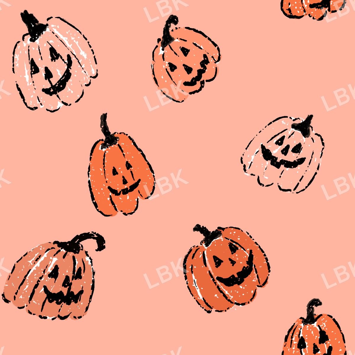 Jolly jackolanterns light orange