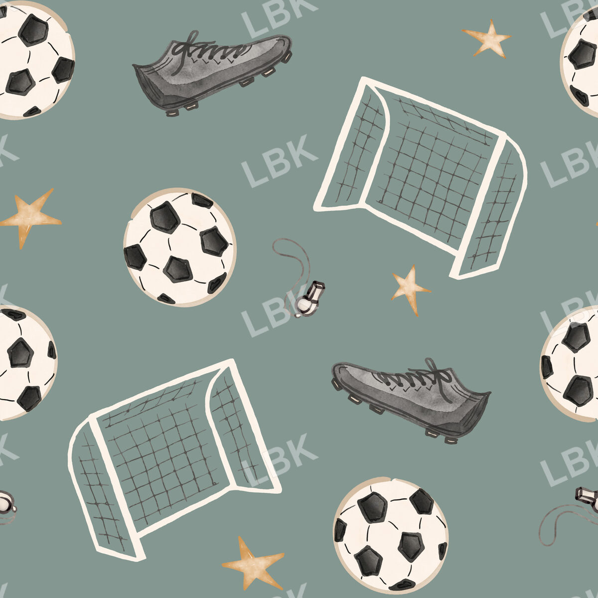 Soccer - dusty green