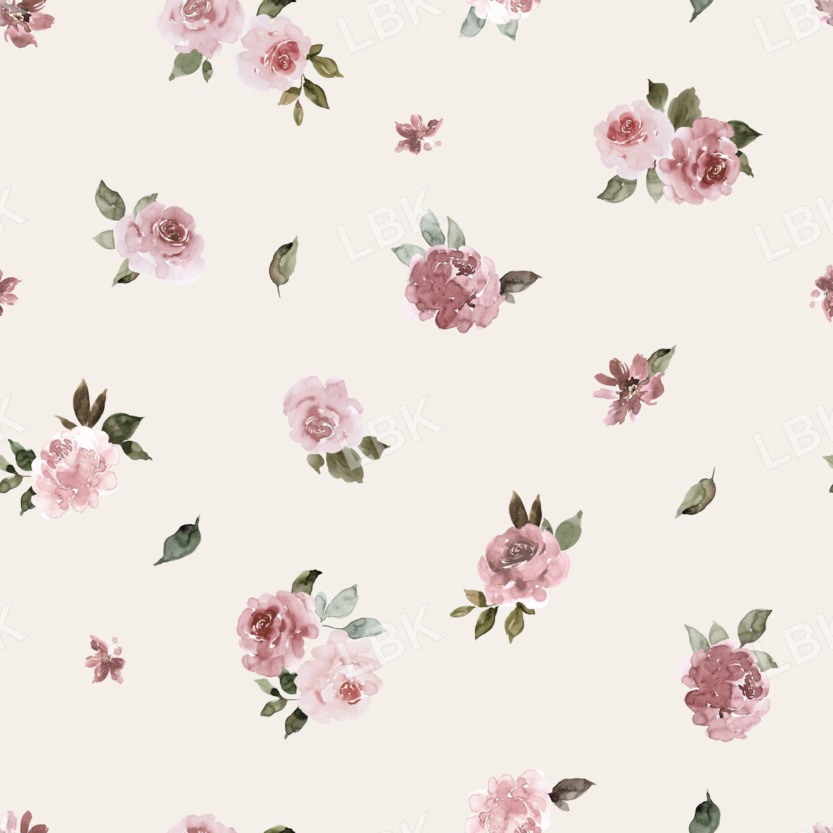 Dusty Rose Ditsy Floral