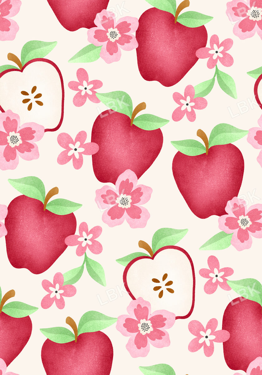 Back 2 School 2.0 Apple Floral White