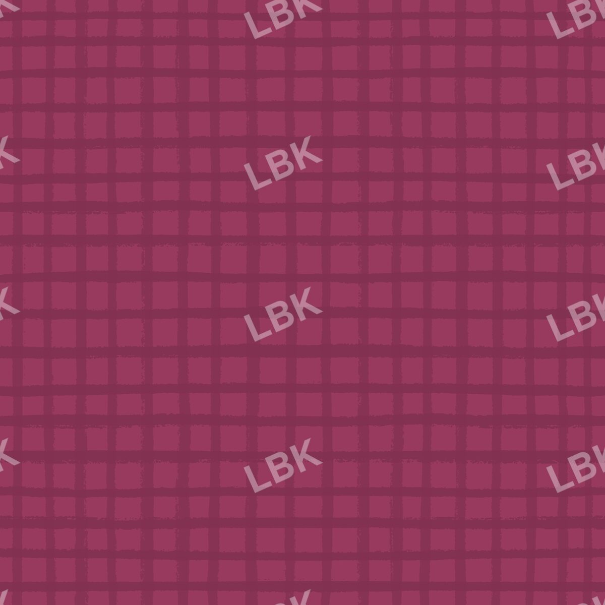 Sketched Gingham Raspberry