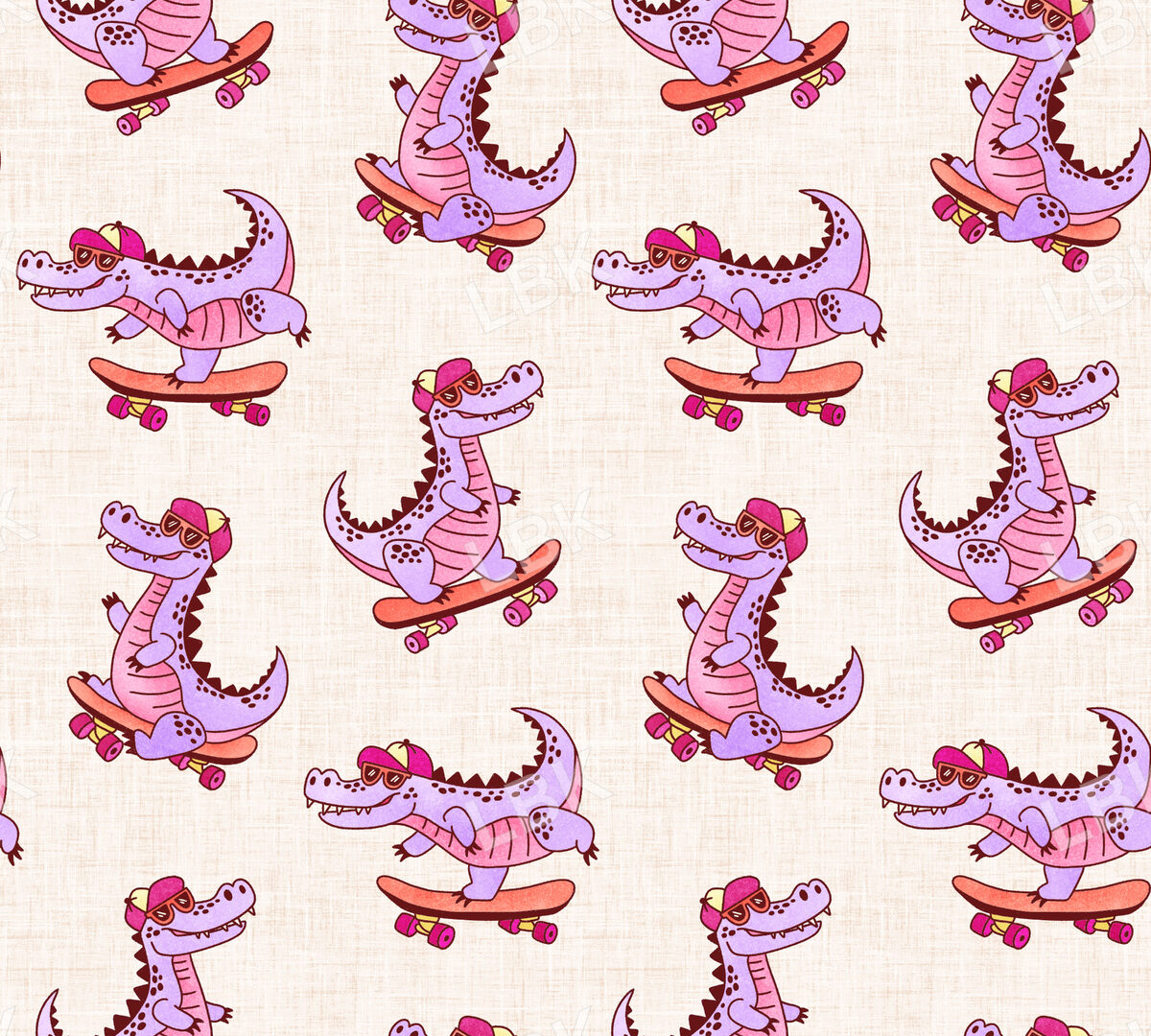 Skate Park Purple Gators White
