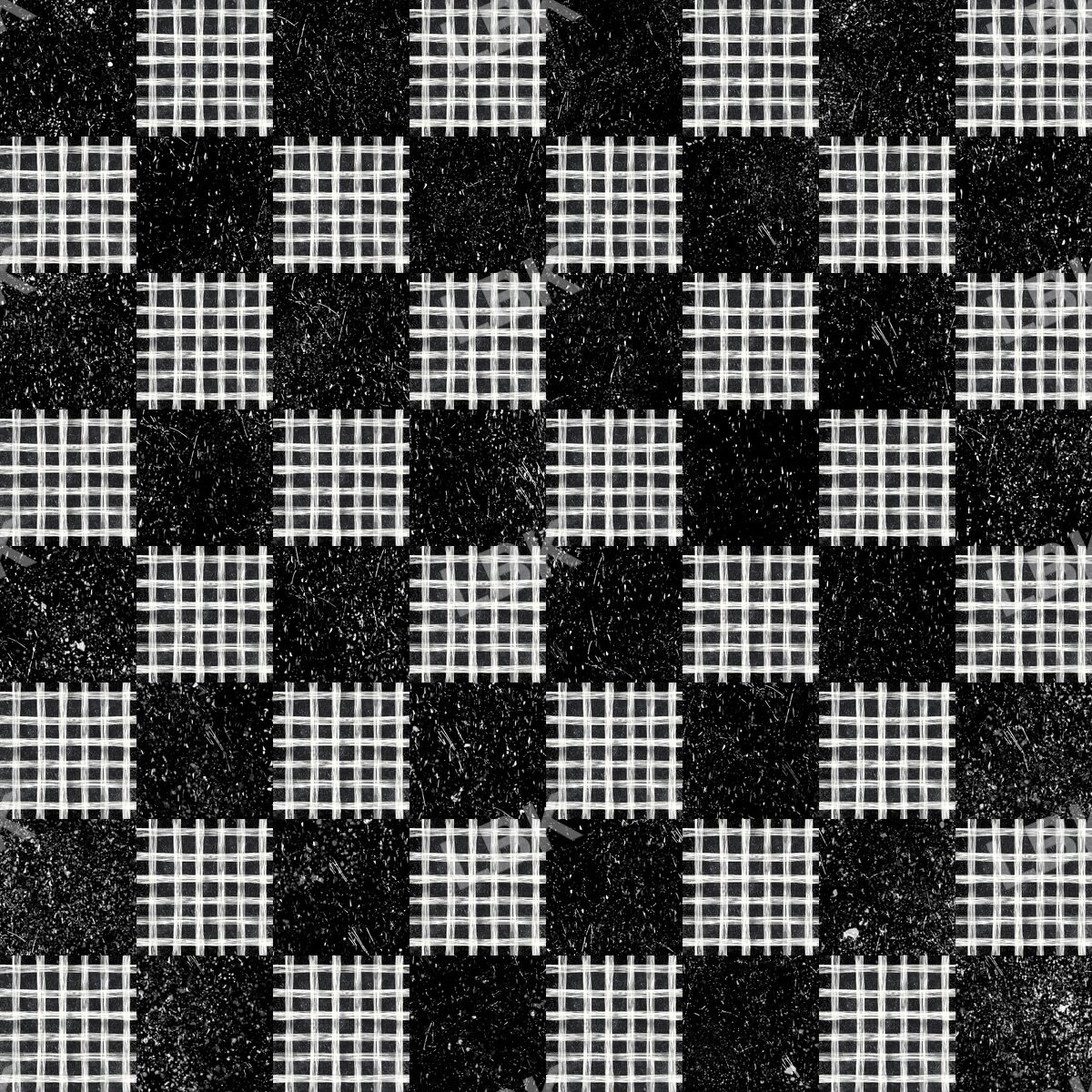 Spooky check blk and white