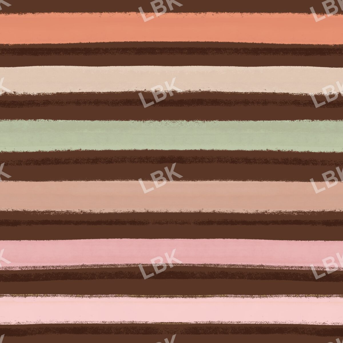 Chocolate brown autumn multi stripe