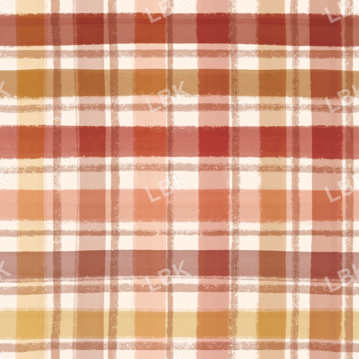 Autumn mix plaid Cream