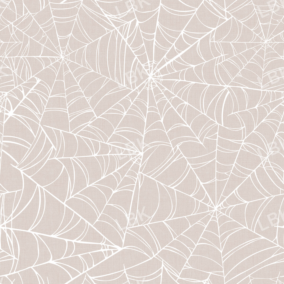Midnight Cobwebs in Natural Linen
