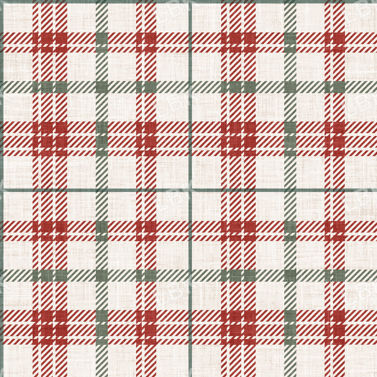 Christmas Faux Flannel Plaid Stocking