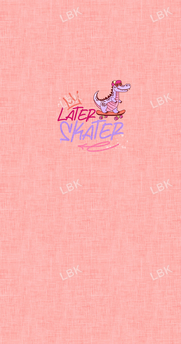 Skate Park Panel- Later Skater Peach