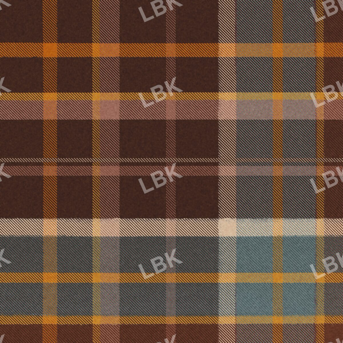 Cozy fall plaid softer dark walnut mix