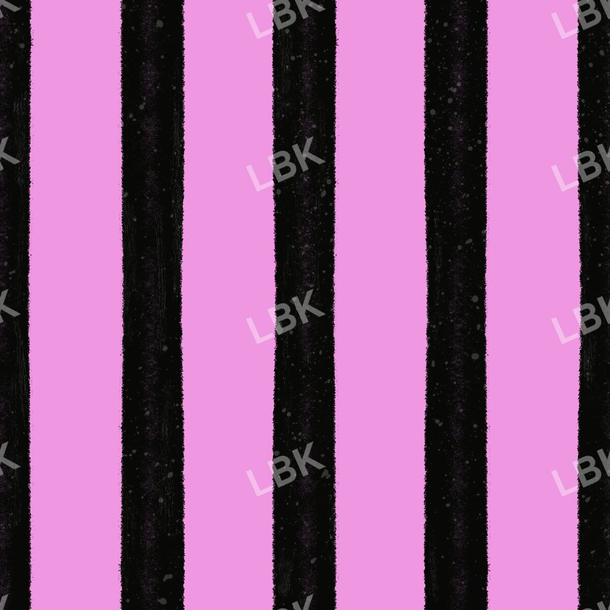 Vertical hand drawn stripe black and fuchsia pink