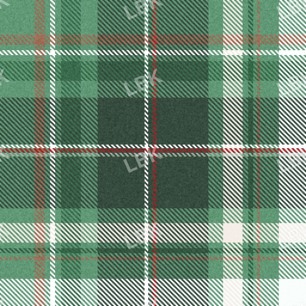 Cozy plaid pine green mix