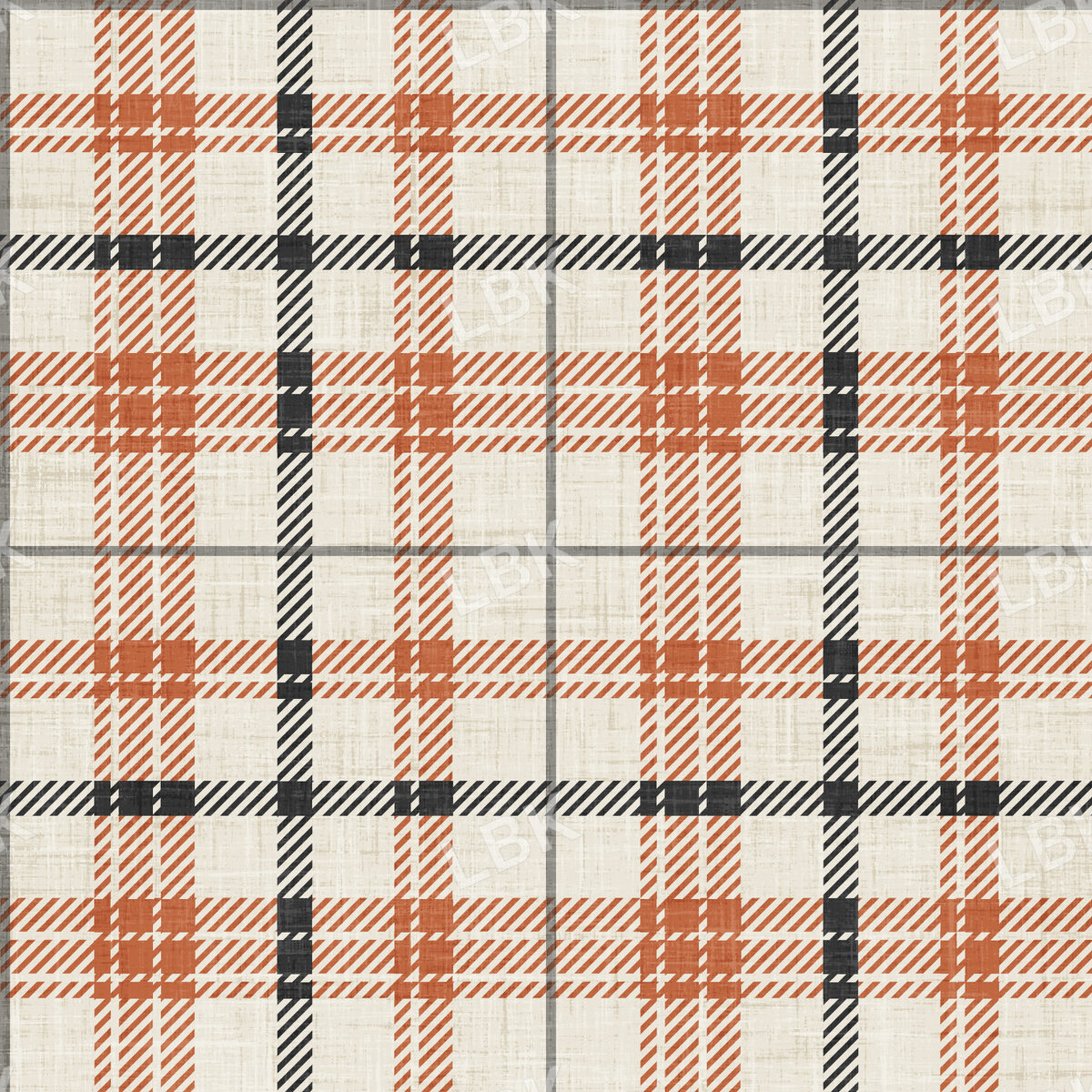 Faux Flannel Halloween Plaid