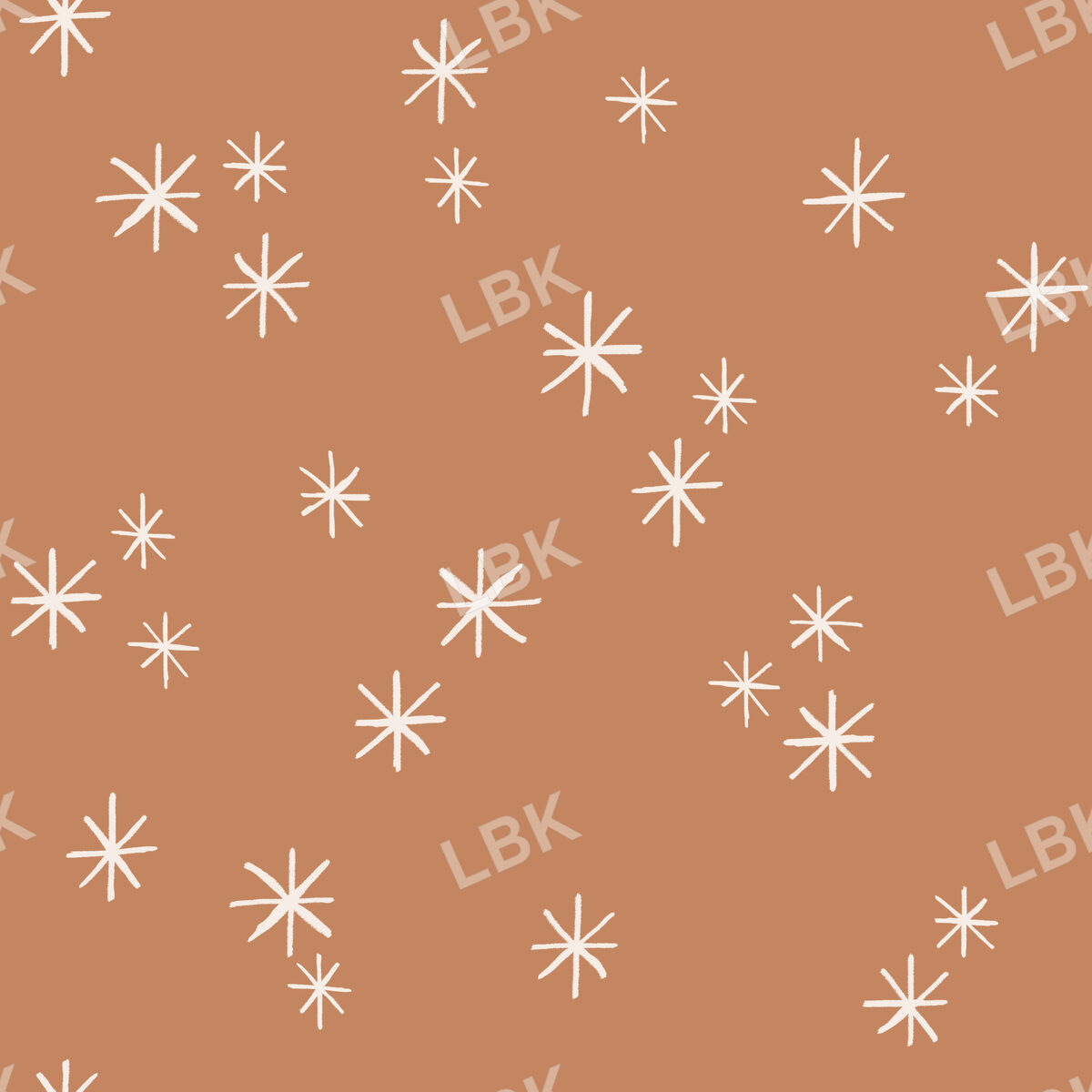 Snow Stars-Gingerbread
