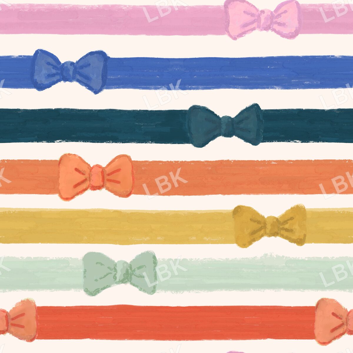 Color fall bow stripe