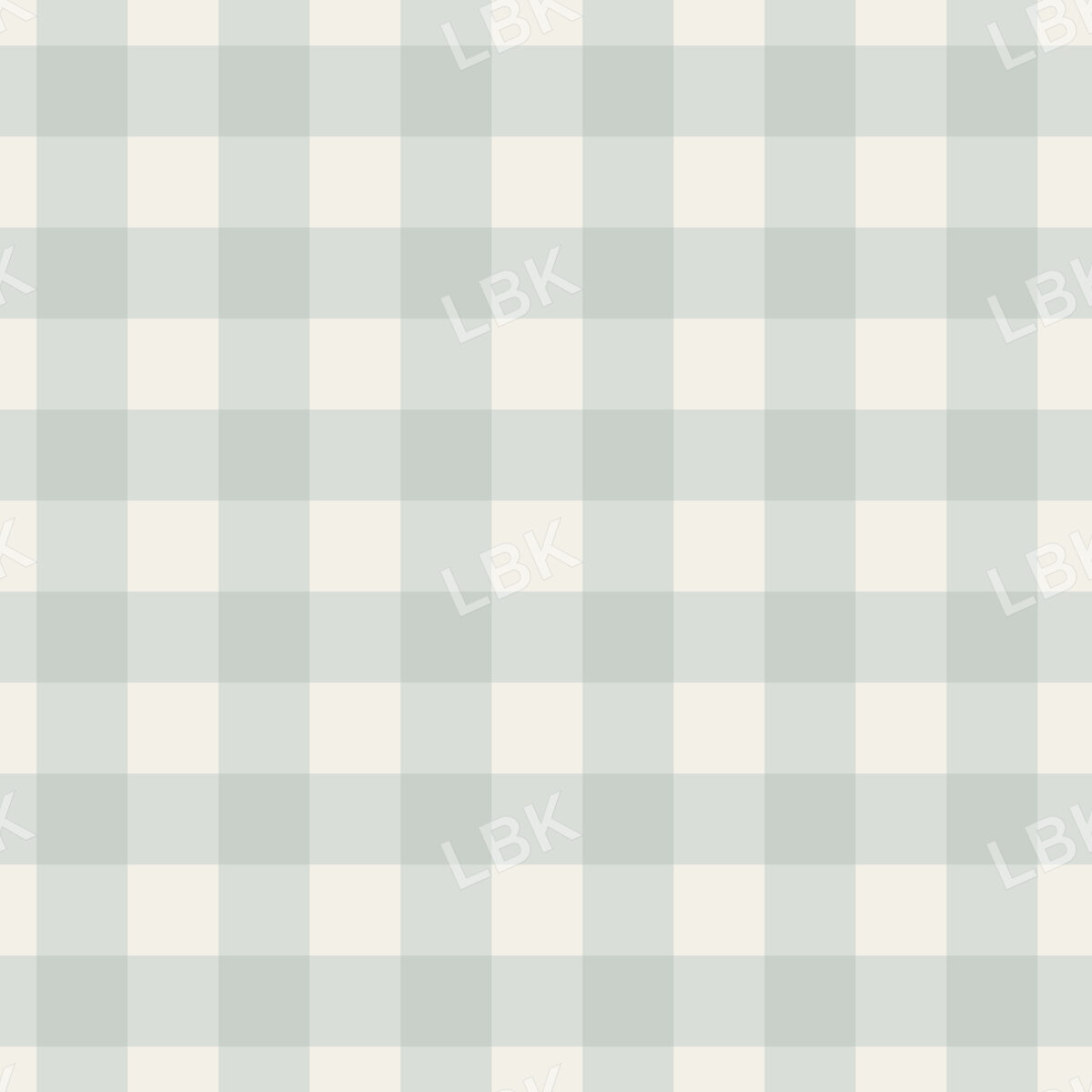 sweet gingham - cream dusty pale blue