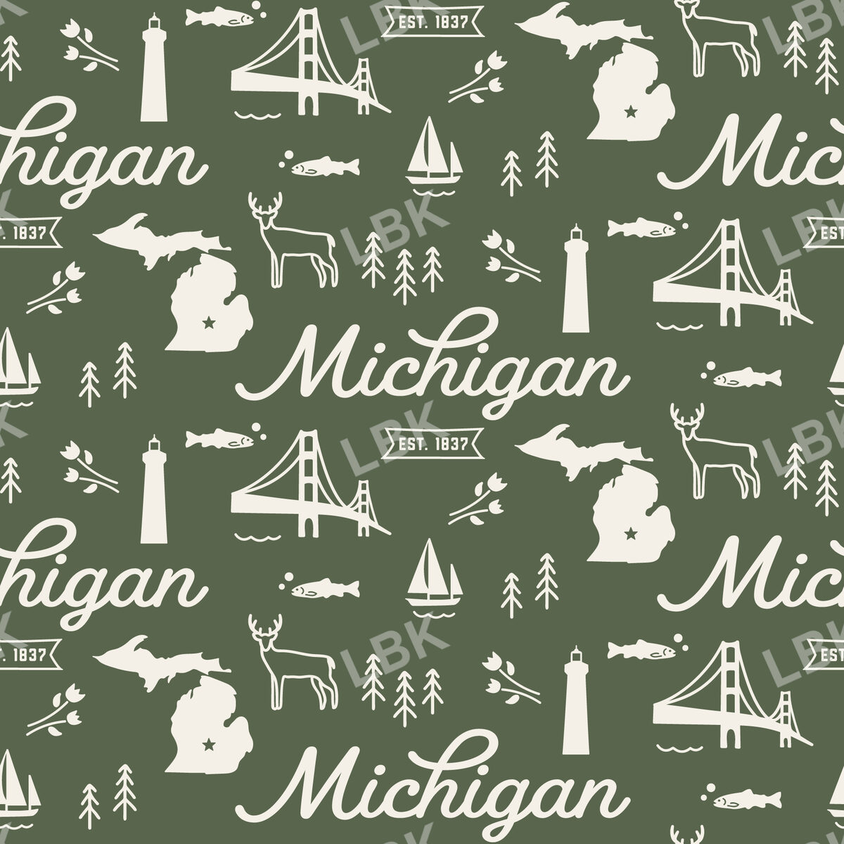Michigan-forest green