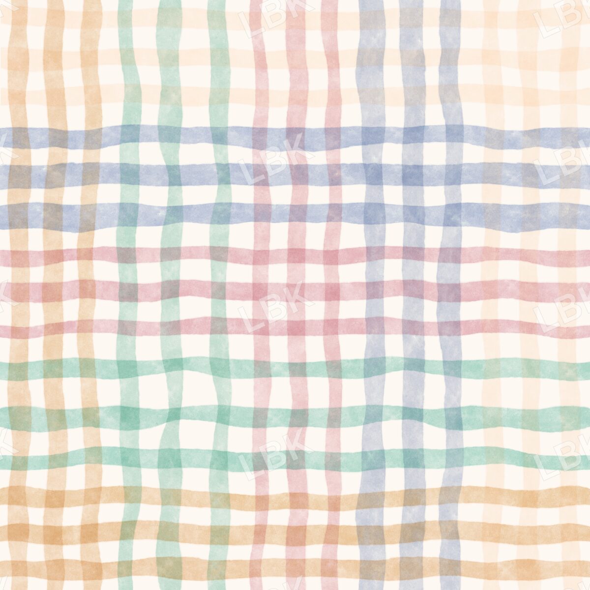 Keep going wavy weave plaid cream multicolor