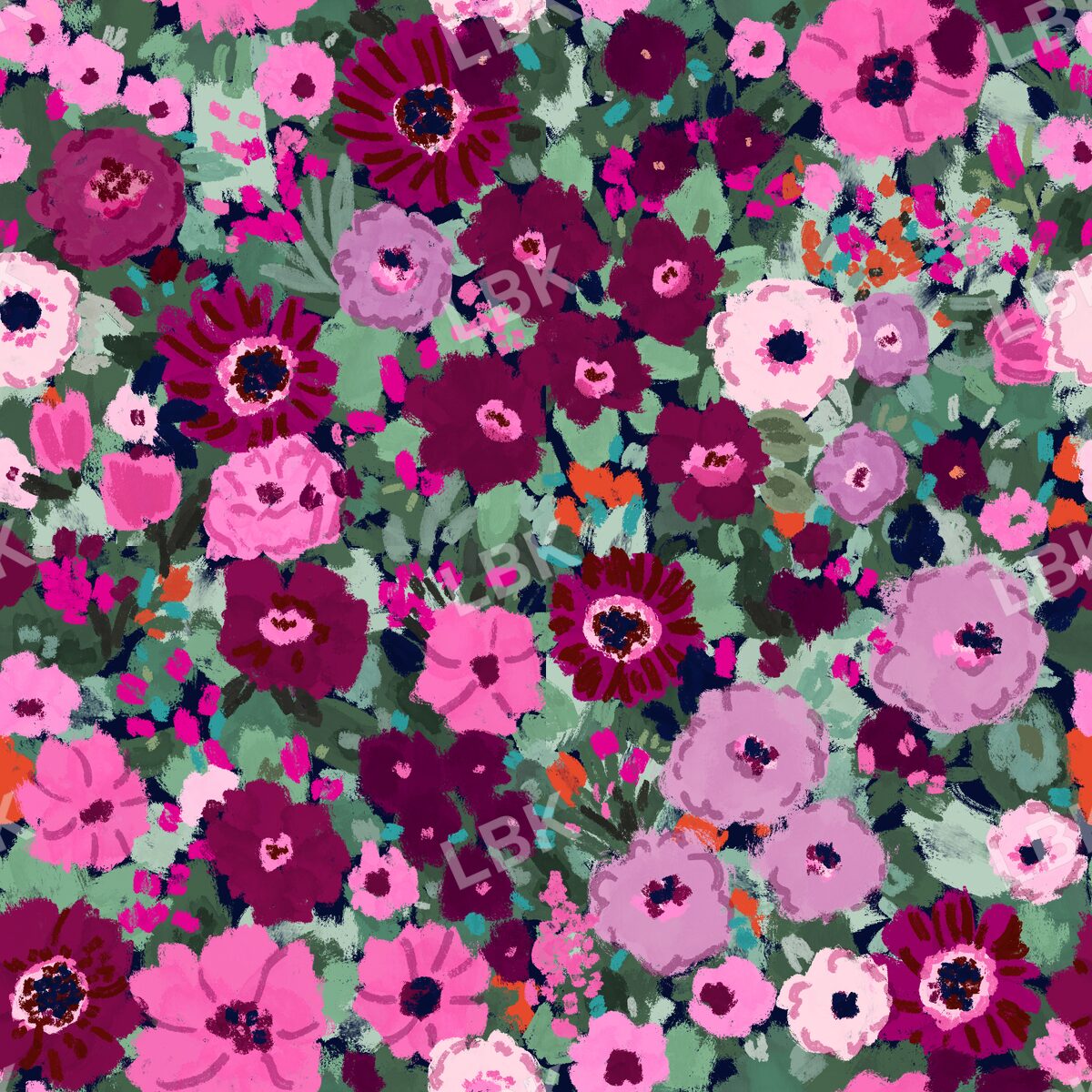 Another Season to Bloom - spring navy and berry