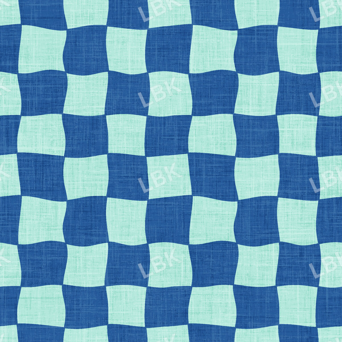Skate Park Funky Check Cobalt