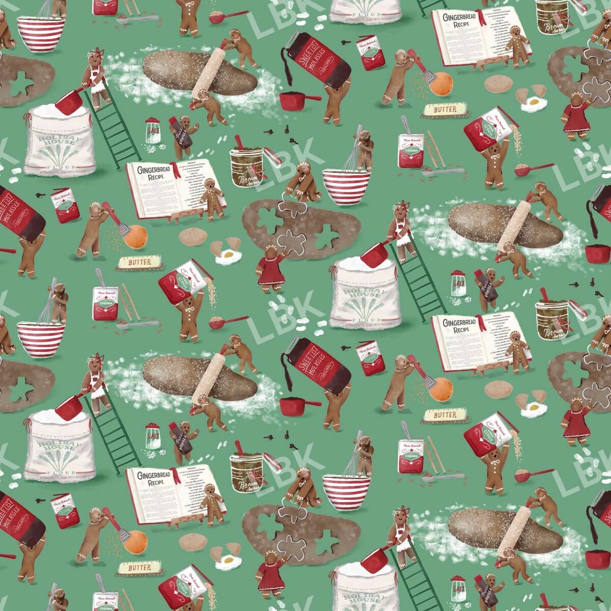 Gingerbread bakers green