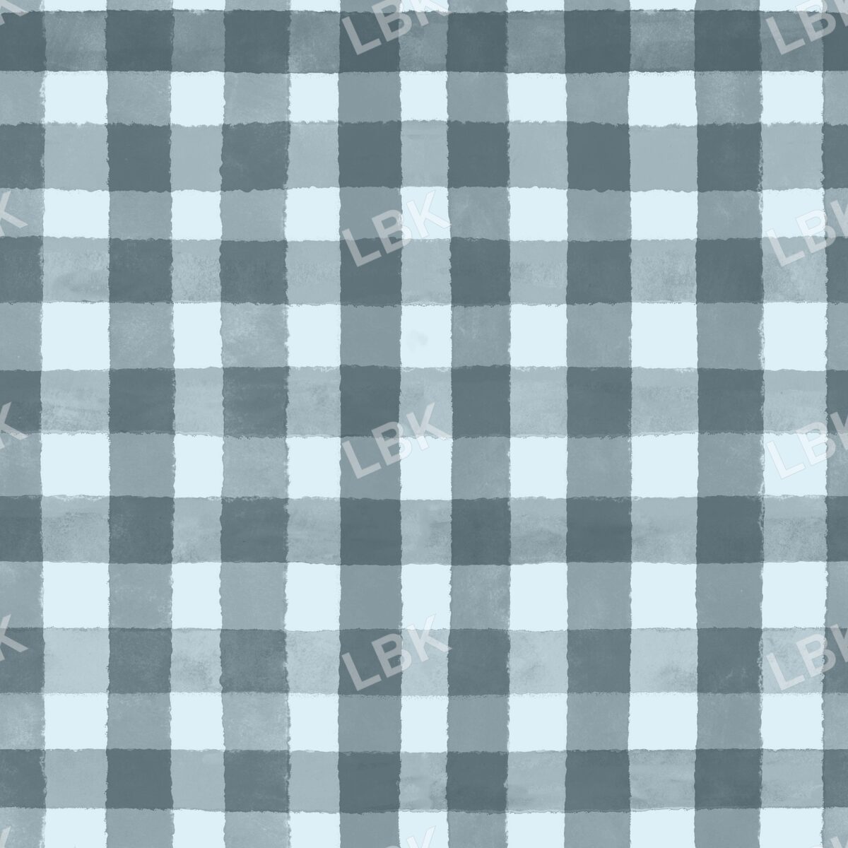 Dusty blue gingham