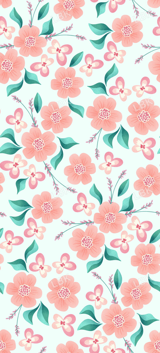 Hoppy Easter Floral Pink