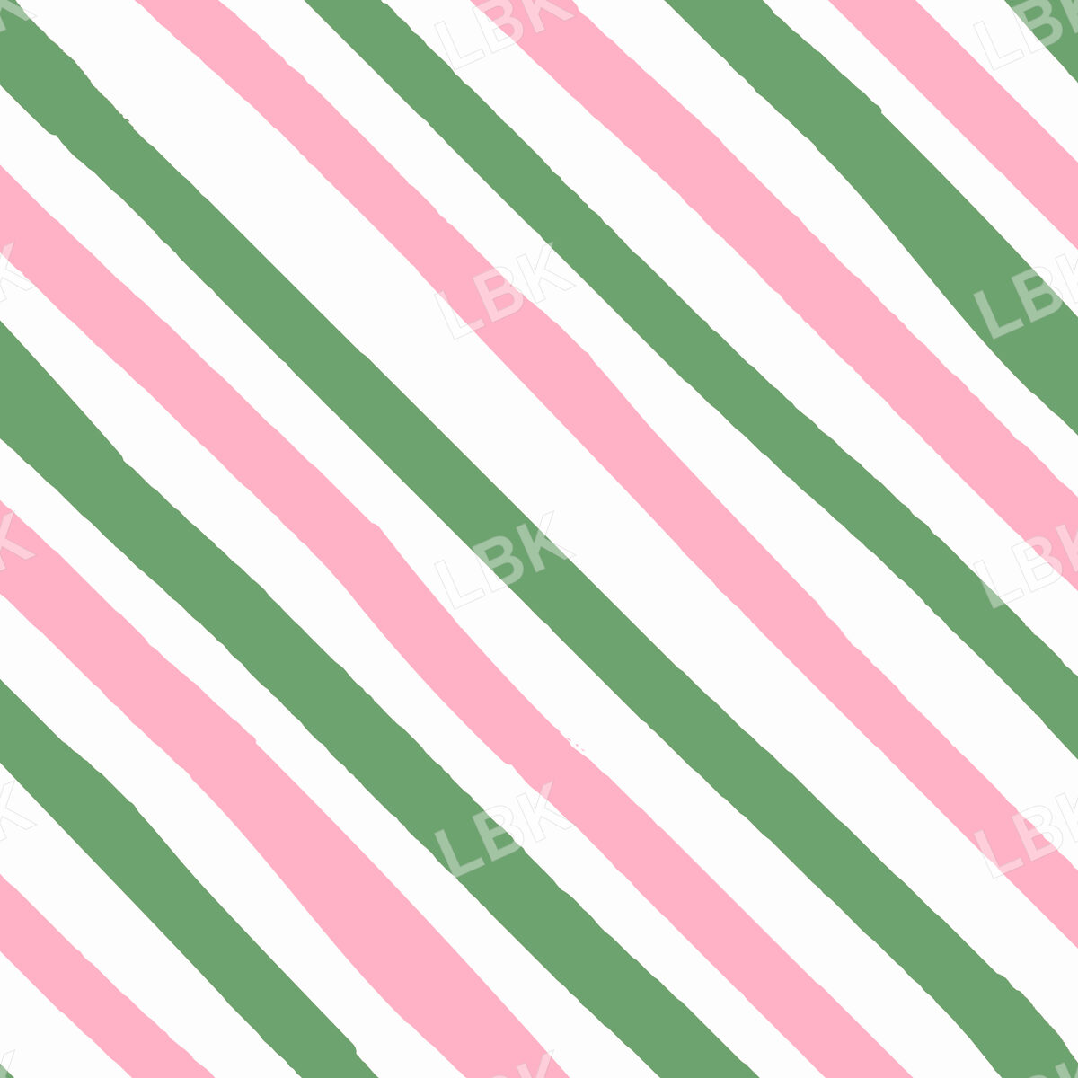 Candy Stripes-Pink And Green