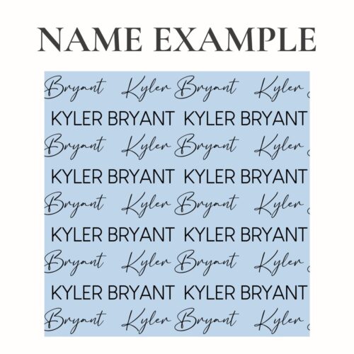 Personalized Name Fabric