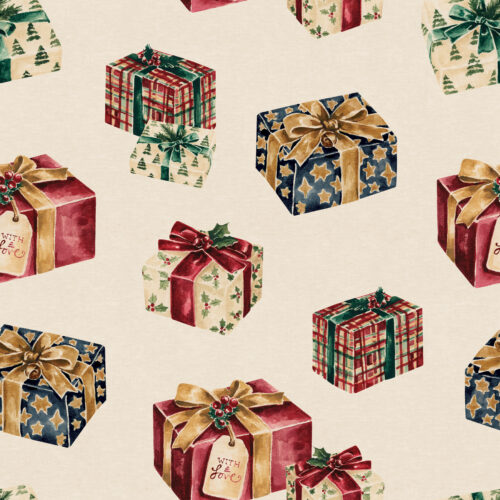 Mistletoe Manor Christmas Presents Ivory