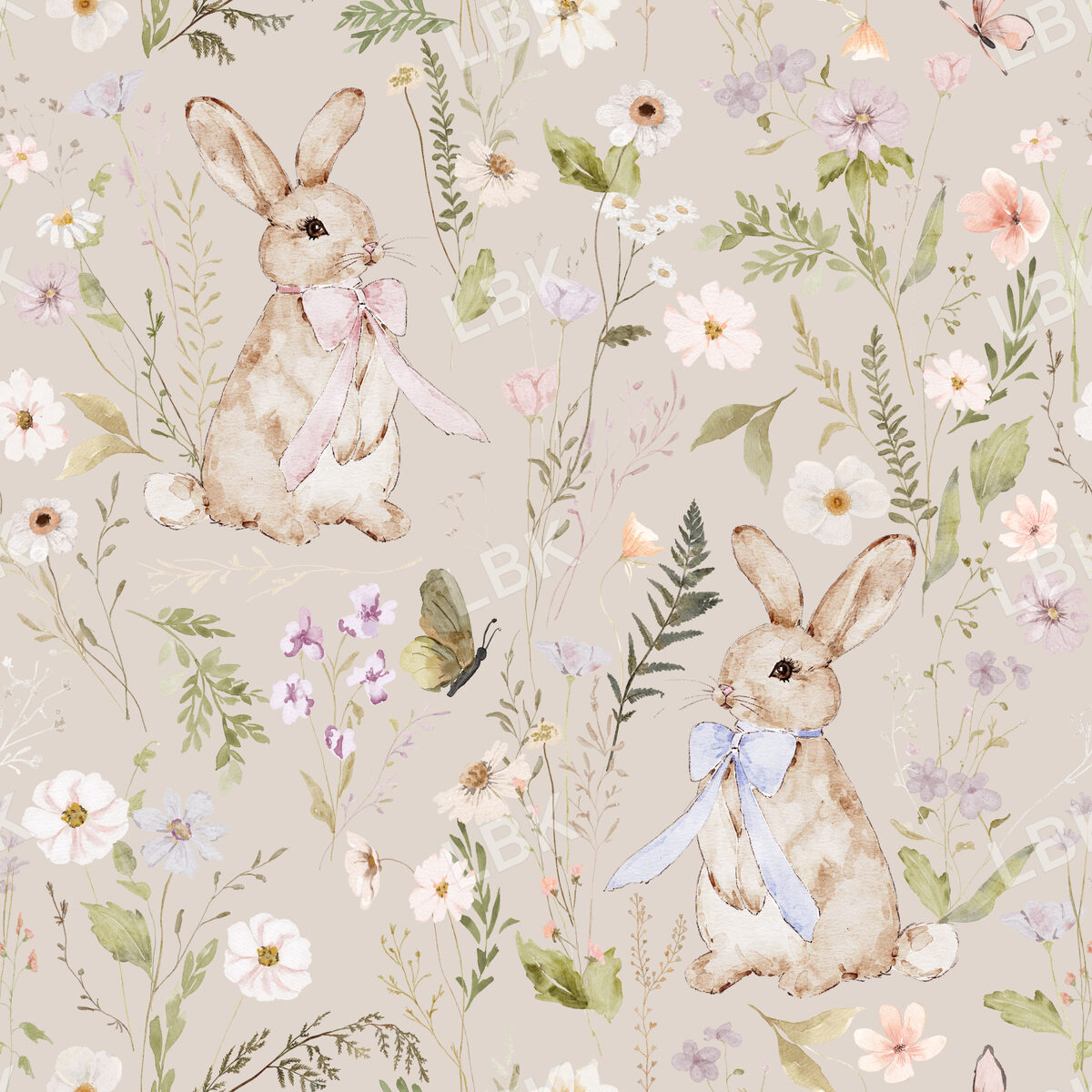 Bunny Bloom in Light Sisal