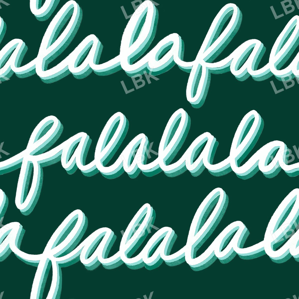 Falala stripe dark green