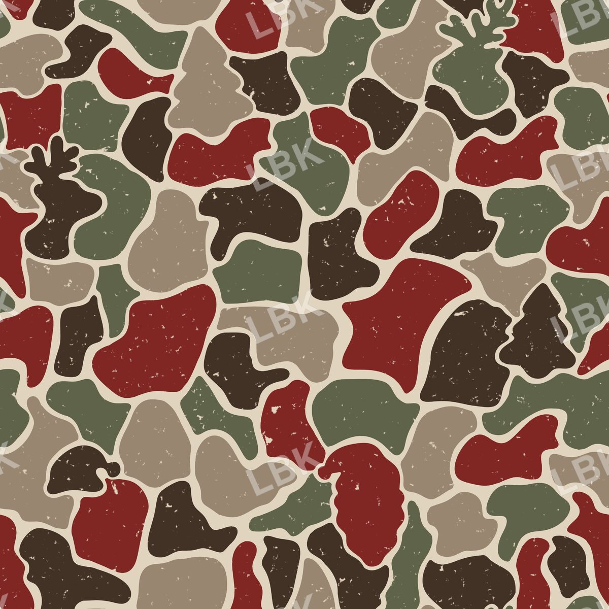 Christmas Camo Texture