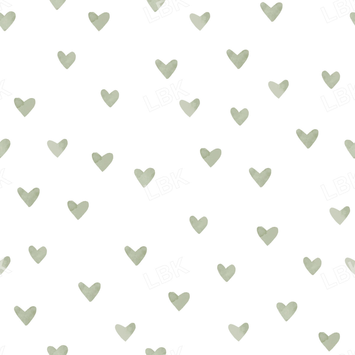 Dusty Sage Hearts