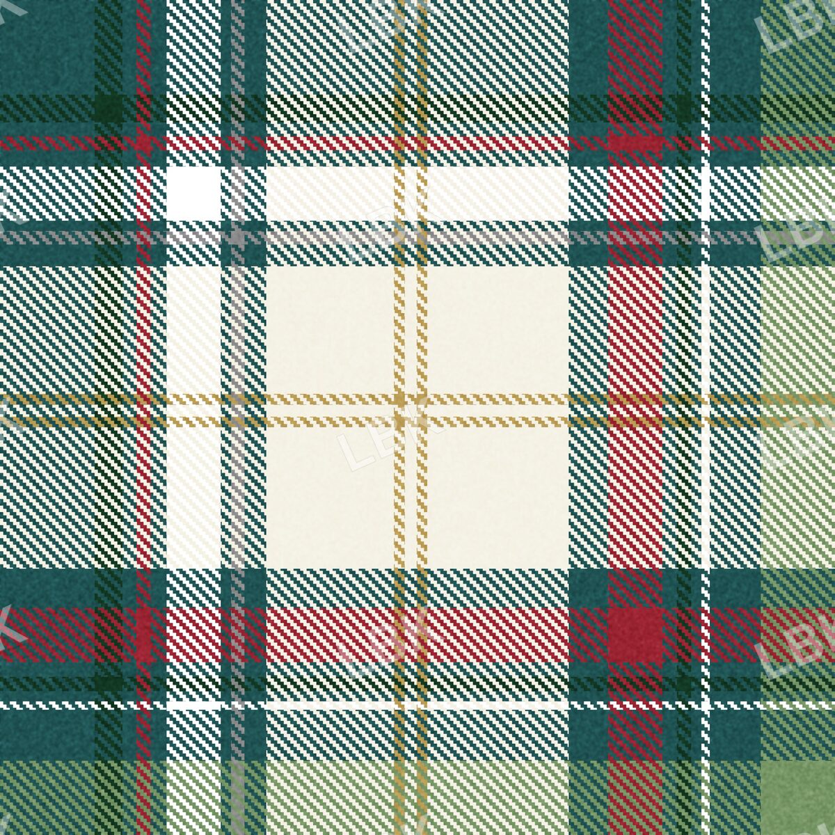 Christmas tartan plaid teal multi