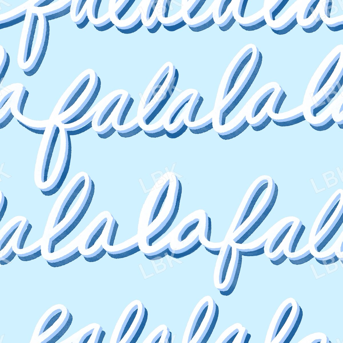 Falala stripe light winter blue